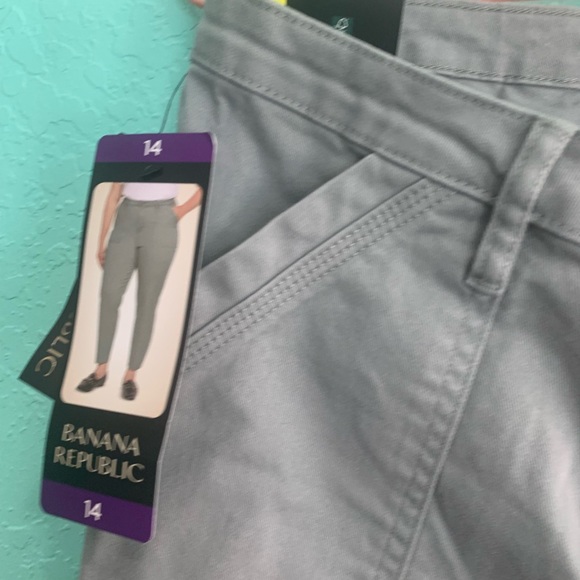 Banana Republic Light Gray women’s  Chinos pants 14 NWT new workwear streetwear - Picture 3 of 8